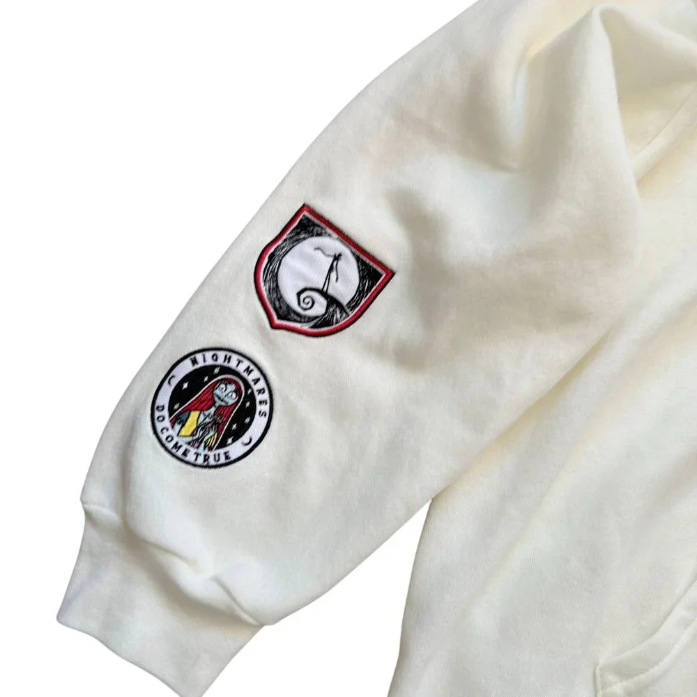 Disney The Nightmare Before Christmas Hoodie Sweatshirt Women's Size XXL Ivory - Picture 2 of 10